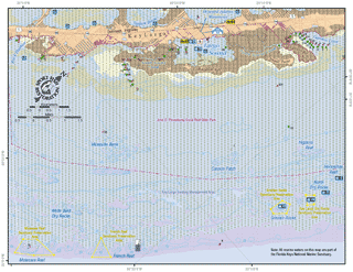 Detailed map of the Key Largo/ John Pennekamp Coral Reef State Park