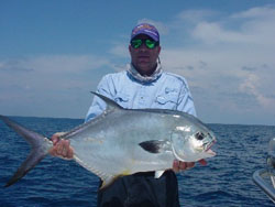 fisherman holding a permit correctly