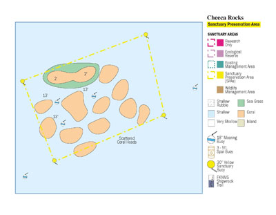 Cheeca Rocks Marine Zones