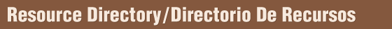 Resource Directory Banner